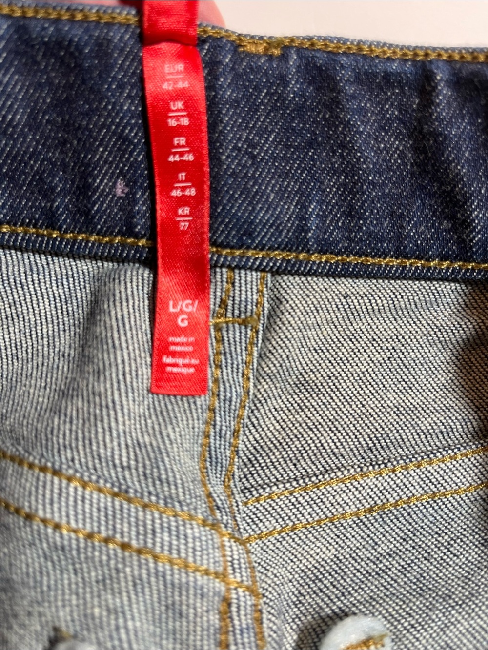 Spanx Wide Leg Jeans Women Large Indigo Dark Wash Pull On Stretch 20547R Boho - Picture 4 of 12